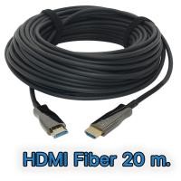 ราคา Smart Home สาย HDMI Fiber Optic 4K UHD สัณญาณ 4K@60Hz น้ำหนักเบา คุณสมบัติยอดเยี่ยม D2-HDMI Fiber 20 m. (12430170)