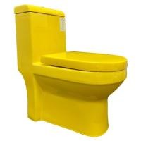 ราคา Homica สุขภัณฑ์ชิ้นเดียว ชักโครกสีเหลือง รุ่น KY140 สีเหลือง (12455989)