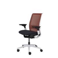 ราคา Modernform เก้าอี้เพื่อสุขภาพ Steelcase รุ่น THINK V2 พนักกลาง ขาขาว /ADJ.LUMBAR เบาะผ้า/พนักตาข่าย orange/black (12463577)