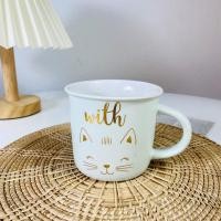 ราคา Dish.is.ceramics Cat mug แก้วแมว แก้ว กาแฟ ลายแมวน่ารักๆ 4 ลาย เขียวอ่อน2 (12375280)