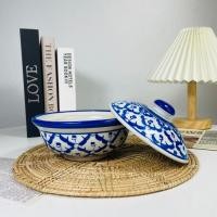 ราคา Dish.is.ceramics โถใส่ข้าว โถข้าวลายไทย สวยหรู คลาสสิค สไตล์โบราณ โถขนาดเล็ก (12375817)