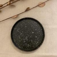 ราคา Dish.is.ceramics Black marble set จานกลมลายหินอ่อนดำ จานเซรามิค จานกลมใหญ่8นิ้ว (12375924)