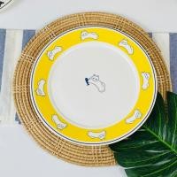 ราคา Dish.is.ceramics (มีกล่องให้) Guten appetit collection จานใส่เค้ก ลายการ์ตูน ใส่ของว่าง จานแบ่ง มีให้เลือก 2ขนาด จานแมวเหลือง8นิ้ว (12375955)