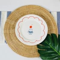 ราคา Dish.is.ceramics (มีกล่องให้) Guten appetit collection จานใส่เค้ก ลายการ์ตูน ใส่ของว่าง จานแบ่ง มีให้เลือก 2ขนาด จานหมี6นิ้ว (12375959)