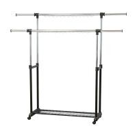 ราคา INDEX HOME ราวตากผ้าบาร์คู่ รุ่นเรฟ ขนาด 170 ซม. สีดำ (12395705)