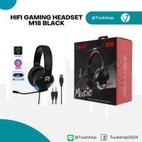 ราคา หูฟัง oker hifi gaming headset m18 black (12397851)