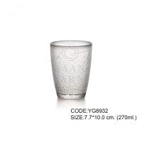 ราคา Baan Jarn แก้วน้ำสีชา ตกไม่แตก แก้วสระน้ำ โพลีคาร์บอเนต เกรดดี เหมือนจริง poly glass YG8932:กลางสีขาว (12427037)