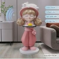 ราคา Home Ideas ตุ๊กตา Bluetooth รุ่น ผู้หญิงมัดแกะถือถาด 3 (12438915)