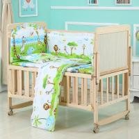 ราคา Homelove ชุดเครื่องนอนครบเซ็ต + มุ้งเตียงนอนเด็กขนาดใหญ่140 ซม ครบเซ็ต ชุดเบาะ+มุ้งกันยุง+ฟูกหนา+หมอน เตียงเด็ก-สวนสัตว์ (12446108)