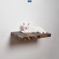 ราคา FASTTECT บันไดแมว ติดผนัง มินิมอล 40x60 ซม. หินอ่อนน้ำตาล (12429060)