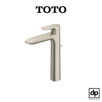 ราคา TOTO ก๊อกผสมอ่างล้างหน้าแบบก้านโยกทรงสููงพร้อมสะดือป๊อปอัพ รุ่น TLG04307T สีนิกเกิ้ลปัดลาย (12470330)