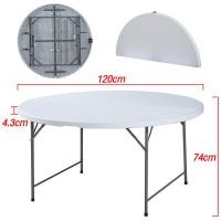 ราคา BG Furniture โต๊ะสนามพับได้ แบบกลม กันแดด กันฝน รุ่น T5 มี 2 ขนาด 120 / 152 ซม. T5 120x120 CM (12470198)