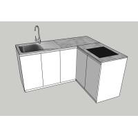 ราคา Hawa 90 Furniture ตู้เคาน์เตอร์ตัวL+ตู้แขวน 50*160*80/50*80*80/30*160*80 แยกเซทได้ เคาน์เตอร์L (12469513)