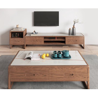 ราคา furnatur ชั้นวางทีวี ไม้แอช สีวอลนัท รุ่น tva008 (12453347)