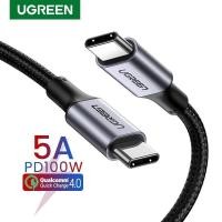 ราคา UGREEN รุ่น 70427,70429 สายถักชาร์จ USB-C to USB-C จ่ายไฟ 100W Fast Charger Cable ชาร์จ+โอนข้อมูล สำหรับมือถือ, Notebook TypeC to TypeC 100W ยาว 2เมตร (12447537)