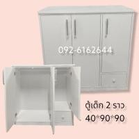 ราคา Hawa 90 Furniture ตู้ผ้าเด็กรุ่นใหม่ 3 บาน 1 ลิ้นชัก 40*90*90 สีขาว แบบราว (12467797)
