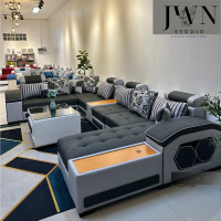 ราคา jwn studio โซฟารับแขก โซฟาโมเดิร์น มีไลฟ์สไตล์ มาพร้อมลำโพงในเพิ่มอรรถรสในการดูหนัง ฟังเพลง (12468119)