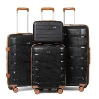 ราคา SeaChoice กระเป๋าเดินทางล้อลาก Bags Travel luggage วัสดุPP ขนาด20 24 28นิ้ว ล้อคู่ ตัวล๊อคTSA รุ่นซิปYKK สีดำ,24 นิ้ว(ไม่รวม12นิ้ว (12468724)