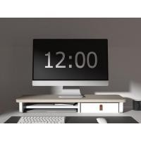 ราคา Luvora Regal05 ชั้นวางจอคอม ที่วางโน็ตบุ๊ค ที่วางของใต้จอแบบมีลินชักด้านข้างสำหรับใส่อุปกรณ์แบบถอดออกได้ ขาวโอ็ค (12470920)