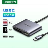ราคา UGREEN รุ่น 80798, 80888 Hub USB-C to SD Card Reader Adapter Type C to Micro SD, SD, TF, SDXC, SDHC 3in1 | C to USB+card (12449690)