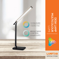 ราคา lamptan โคมไฟอ่านหนังสือ led desk lamp multicolour lumi 5w 5แสงใน1โคมพร้อมแสง night light (12423678)