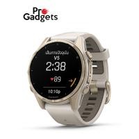ราคา Garmin Fenix 8 (43 mm, AMOLED) Smartwatch สมาร์ทวอทช์ นาฬิกาอัจฉริยะ Soft Gold SS (12470437)