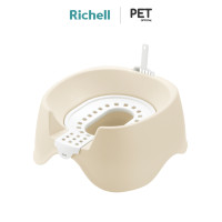 ราคา Richell Pet Corole Economical Litter Pan R ห้องน้ำแมวที่ช่วยประหยัดการทิ้งทรายแมว สีครีม (12481155)