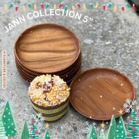 ราคา H Furniture & Decor จาน 5นิ้ว จานไม้ไม้สัก งานไม้handicraft ใส่ขนม เบเกอรี่ รองแก้วมัค ไม้แผ่นเดียว ไม่ต่อไม่อัดกาว normal (12473671)
