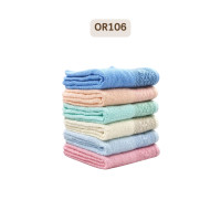 ราคา DAISY ผ้าขนหนู ผ้าเช็ดหน้า ผ้าคลุมผม ผ้าเช็ดตัว เดซี่ รุ่น G I OR (ต่อโหล) ราคาโรงงาน รุ่น OR106 15x30 นิ้ว (ต่อโหล) (12474725)