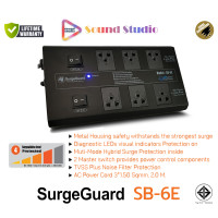 ราคา SoundStudio SurgeGuard SB-6E Hybrid Surge Protector ปลั๊กกรองไฟ ตัดไฟเกิน ลดทอนไฟกระชาก SB-6E (12487880)