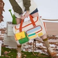ราคา PP Home กระเป๋า Hello weekend กระเป๋าดัฟเฟิล duffle bag มีช่องแยก มีซิป กระเป๋าขึ้นเครื่ิอง travel bag 45x27x21 CM สายถือกระเป๋า 12 CM Hello weekend (12483776)