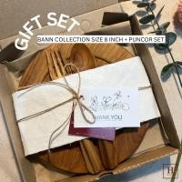 ราคา H Furniture & Decor ของขวัญปีใหม่ GIFT SET จานไม้สัก ช้อนส้อมไม้ อุปกรณ์แคมป์ปิ้ง GIFT IDEA BANN8+PUNCOR (12473701)