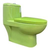 ราคา ็HOMICA สุขภัณฑ์ชิ้นเดียว ชักโครก รุ่น KG141 สีเขียว สีเขียว (12496143)