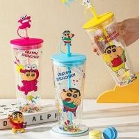 ราคา PP Home แก้วน้ำ SHINCHAN ชินจัง น่ารัก แก้วใส่เครื่่องดื่ม มีฝา พร้อมหลอด พร็อบถ่ายรูป คาเฟ่ ชินจัง 650 ML (12484341)