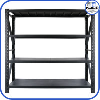 ราคา QLC ชั้นวางของเหล็กสำหรับวางสินค้า ขนาด ย.200 x ก.60 x ส.200cm รับน.น 200Kg./ชั้น 4ชั้น *พร้อมส่ง* 4ชั้น สีดำ (12512744)