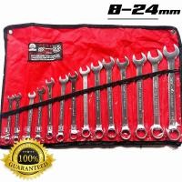 ราคา Yeti ชุดประแจ ประแจ ประแจแหวนข้างปากตาย 8-24mm ประแจรวม 14ตัว/ชุด (12512452)