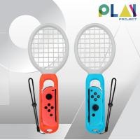 ราคา Play Project Tennis Racket for Nintendo Switch Joy-Con ไม้เทนนิส สำหรับ จอยคอน 2 ชิ้น [อุปกรณ์เสริมเกม] Neon-White (12520100)