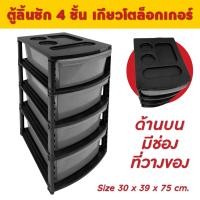 ราคา Thaitrendy ตู้ลิ้นชัก ตู้เก็บเสื้อผ้า ตู้เก็บของ แบบ 3 / 4/ 5 ชั้น 4 ชั้น (12506807)