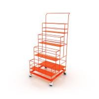 ราคา Kefva ชั้นวางขวดน้ำมัน ชั้นวางขวด 4ชั้น มีล้อ ขนาด44x44x96cm ชั้นวางน้ำมันแบ่งขาย ชั้นวางขวดน้ำอัดลม ใส่ขวดได้16-20ขวด ส้ม (12507283)