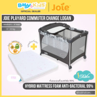 ราคา Joie เตียงนอนเด็ก เปลพับเก็บได้ เตียงเด็กพกพาได้ + ที่นอนแอนตี้แบคทีเรีย Pink (12489279)