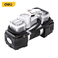 ราคา Deli ปั๊มลมไฟฟ้าติดรถยนต์ ปั๊มลมพกพา ปั๊มลมมินิ ที่สูบลมไฟฟ้ารถยนต์ เครื่องสูบลมไฟฟ้า พกพา Electric Air Pump 160W (12494737)
