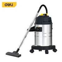 ราคา Deli เครื่องดูดฝุ่นอุตสาหกรรม เครื่องดูดฝุ่น ดูดแห้ง เปียก เป่า พร้อมล้อ ถังสเตนเลส 15 25 35L 1400วัตต์ Vacuum Cleaner 25L (12494794)
