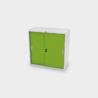 ราคา LUCKYWORLD ตู้บานเลื่อนทึบเตี้ย KSS-90 สีเขียว (12498516)