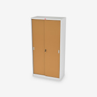 ราคา LUCKYWORLD ตู้บานเลื่อนทึบสูง KSS-914 สีน้ำตาล (12498938)