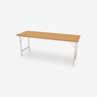 ราคา Luckyworld โต๊ะขาพับอเนกประสงค์ ยาว 1.8 ม. FGS-60180 สีน้ำตาล (12498975)