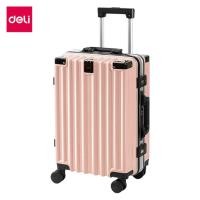ราคา Deli กระเป๋าเดินทาง รุ่น EH1045 กระเป๋าเดินทางล้อลาก 20 / 24 นิ้ว ล้อหมุนได้ แข็งแรง ทนทาน มี 2 ขนาด Suitcase ชมพู 24 นิ้ว (12494926)