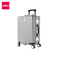 ราคา Deli กระเป๋าเดินทาง รุ่น EH1045 กระเป๋าเดินทางล้อลาก 20 / 24 นิ้ว ล้อหมุนได้ แข็งแรง ทนทาน มี 2 ขนาด Suitcase เทา 24 นิ้ว (12494923)