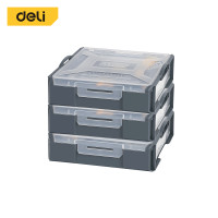 ราคา Deli กล่องเก็บอะไหล่ กล่องใส่น็อต กล่องใส่สกรู กล่องเก็บน็อต กล่องเครื่องมือ พลาสติก จัดเก็บสกรู สลักเกลียว Tool Box 3ชิ้น (12495682)