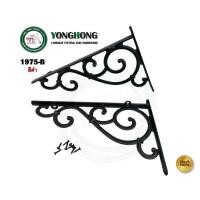 ราคา YONGHONG ฉากรับชั้น ฉากหลุยส์ ฉากรับชั้นหลุยส์ 1975 (บรรจุ 2 ชิ้น พร้อมน็อต) 1975B สีดำ 2 ชิ้น (12501003)