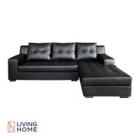 ราคา Livinghome Furniture โซฟา L-Shape 3 ที่นั่ง รุ่น WILLIAN หนังสังเคราะห์ สีดำ สีดำ เบดซ้าย ต่างจังหวัด (12489670)